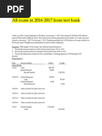 All Exam in 2016-2017 From Test Bank