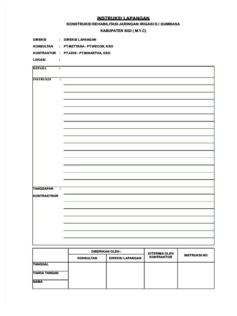 Format-Instruksi PDF | PDF