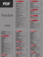 CARDÁPIO TAIKA SUSHI PARAGOMINAS