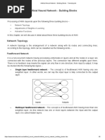 Artificial Neural Network - Building Blocks - Tutorialspoint