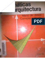 Matemáticas para Arquitectura - Mario de Jesús Carmona y Pardo PDF