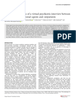 Trust and Acceptance of A Virtual Psychiatric Interview Between Embodied Conversational Agents and Outpatients