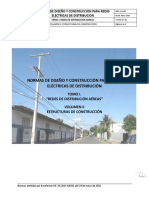 V-2. Normas de Diseño y Construccion para Redes Electricas de Distribucion Areas-530-1012 PDF