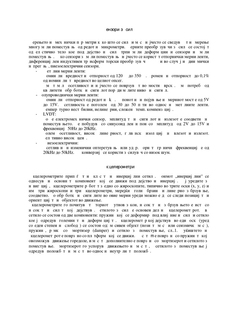 Senzori Sila Pritisok Protok | PDF