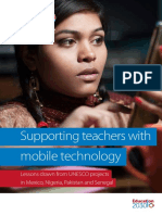 Supporting Teachers With Mobile Technology: Lessons Drawn From UNESCO Projects in Mexico, Nigeria, Pakistan and Senegal