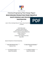 Chemical Engineering Plant Design Report: Biohydrogen Production From Pineapple Waste Residue and Processing Wastewater