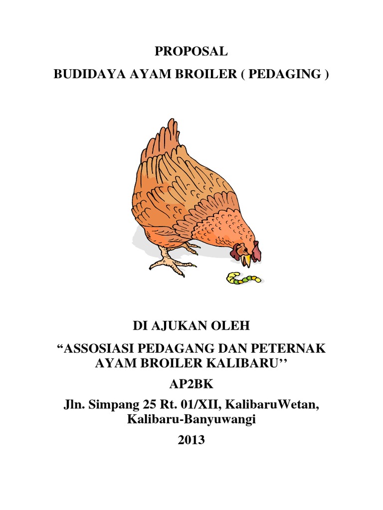 Business Plan Ayam Broiler PDF PDF