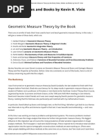 Geometric Measure Theory by The Book - Notes, Articles and Books by Kevin R. Vixie