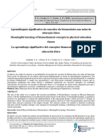 Aprendizagem significativa de conceitos da biomecânica nas aulas de educação física