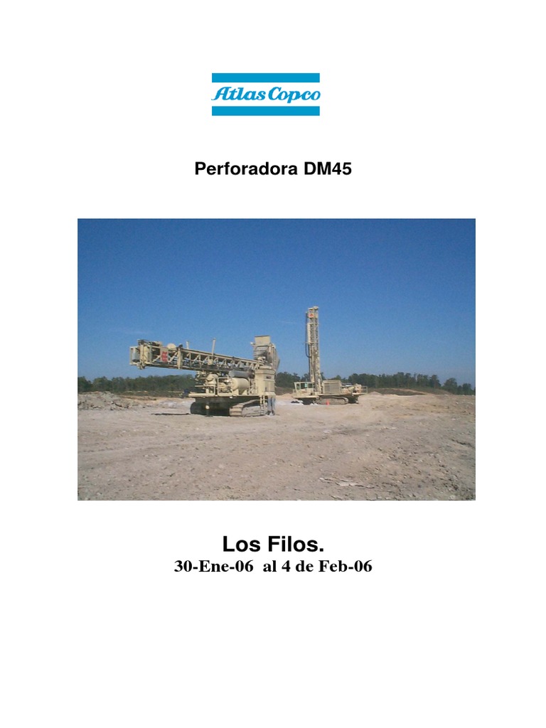 Componentes y Control DM45 Perforadora | PDF | Tanques | Motor diesel