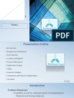 Methanol Production Unit: Group 3