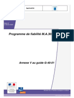 G4001-Annexe V Programme de Fiabilité