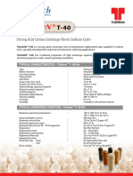 Tulsion: Strong Acid Cation Exchange Resin Sodium Cycle