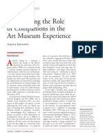 MARKETING RESEARCH: THE ROLE OF COMPANIONS IN THE ART MUSEUM EXPERIENCE
