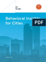 Behavioral Insights For Cities: October 2016