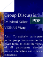 Group Discussion: DR Indrani Kelkar VIGNAN Vizag