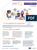 Fluturaș Pentru Săptămâna UE A Programării PDF