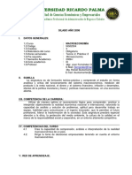 SILABO Macroeconomía - 2008-ANG Rafael Bustamante