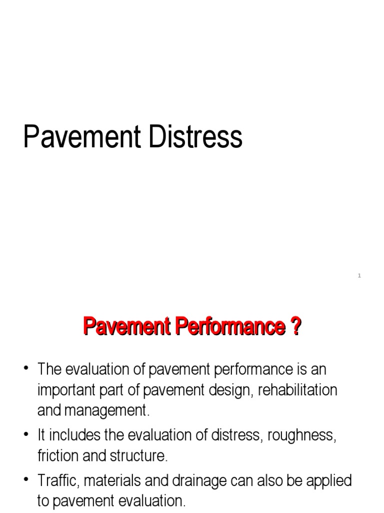 Pavement Distress | PDF | Road Surface | Building Materials