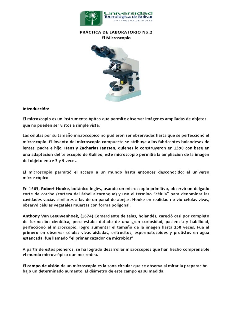 Laboratorio Virtual - El - Microscopio - 2020 | PDF | Microscopio ...