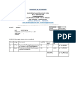 Solicitud de Cotización Fraccionamiento de Monto