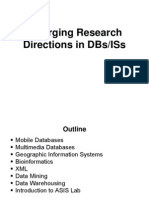 Emerging Research Emerging Research Directions in Dbs/Iss