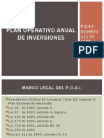 Plan Operativo Anual de Inversiones 2020