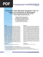associação entre discinese escapular e dor