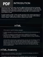 HTML Introdution