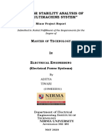 "Voltage Stability Analysis of Multimachine System": Minor Project Report
