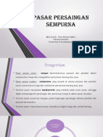 Pasar Persaingan Sempurna