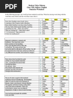 Class 9 Sentence Rearrangement Exercises | PDF | Nature | Wellness