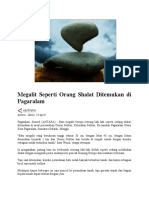 Megalit Seperti Orang Shalat Ditemukan Di Pagaralam