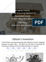 Imaging Voices: Optical Scanning Applied To Recorded Sound Preservation and Access