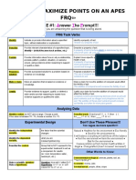 Maximize Points On FRQ