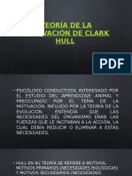 TEORÍA DE LA MOTIVACIÓN DE CLARK HULL