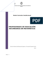 Res 538.14 Anexo I. DC ProfEdSec en Matemática