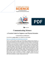 Communicating Science:: A Practical Guide For Engineers and Physical Scientists