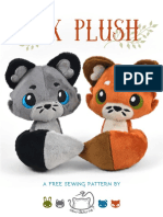 Fox Plush: A Free Sewing Pattern by