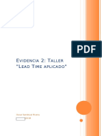 Evidencia 2 Taller Lead Time aplicado