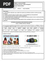 Atividades 6º ano cartazes 11-05-2020