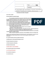 ATIVIDADE REVISIONAL DE REDFAÇÃO 6 ANO EGA - Resposta