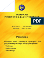 Paradigma Perkembangan Ilmu Positivisme Dan Post-Positivisme