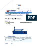 0il Extracting Machine