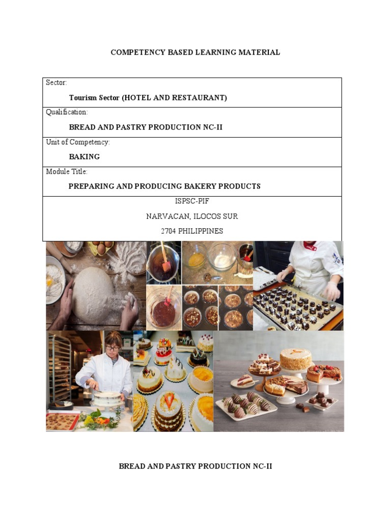 Bakery Production NC II Learning Material | PDF | Baking | Cakes