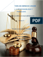 Licenciatura en Derecho Unadm: Módulo 12 Responsabilidad Y Punibilidad