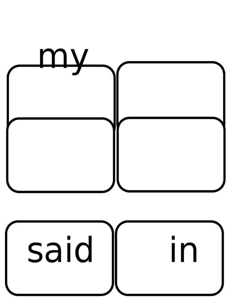 Three Letter Sight Words PDF