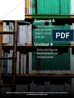 Evaluación inversiones tecnología instituciones salud