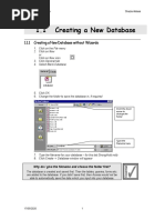 1.1.1 Creating A New Database Without Wizards