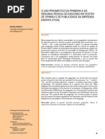 Face e polidez linguística em reclamações online